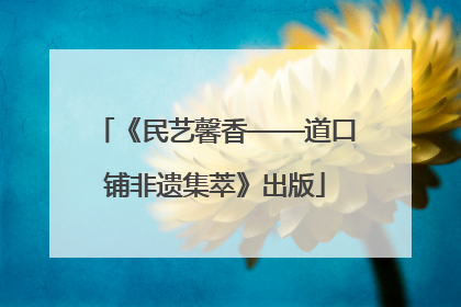 《民艺馨香——道口铺非遗集萃》出版
