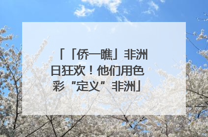 「侨一瞧」非洲日狂欢！他们用色彩“定义”非洲