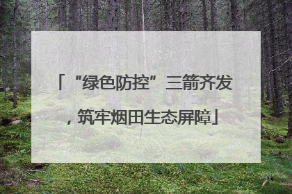 “绿色防控”三箭齐发，筑牢烟田生态屏障