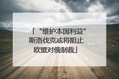 “维护本国利益” 斯洛伐克或将阻止欧盟对俄制裁