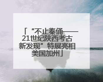 “不止秦俑——21世纪陕西考古新发现”特展亮相美国加州