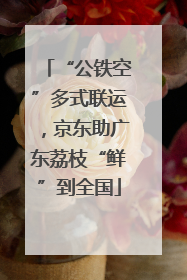 “公铁空”多式联运，京东助广东荔枝“鲜”到全国