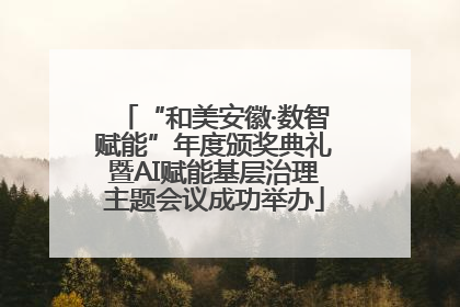 “和美安徽·数智赋能”年度颁奖典礼暨AI赋能基层治理主题会议成功举办