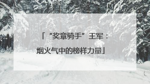 “奖章骑手”王军：烟火气中的榜样力量