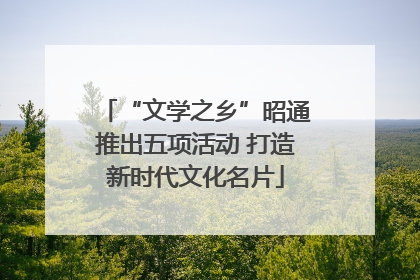 “文学之乡”昭通推出五项活动 打造新时代文化名片