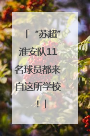 “苏超”淮安队11名球员都来自这所学校！