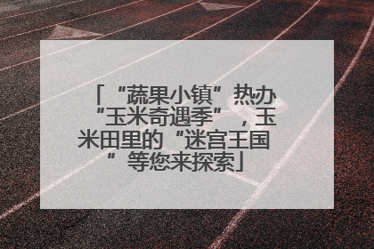 “蔬果小镇”热办“玉米奇遇季”，玉米田里的“迷宫王国”等您来探索