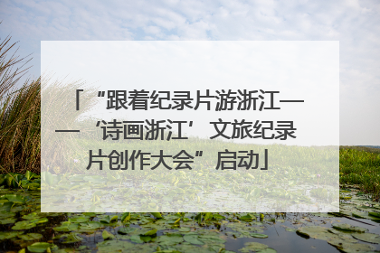 “跟着纪录片游浙江——‘诗画浙江’文旅纪录片创作大会”启动