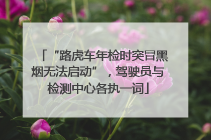 “路虎车年检时突冒黑烟无法启动”，驾驶员与检测中心各执一词