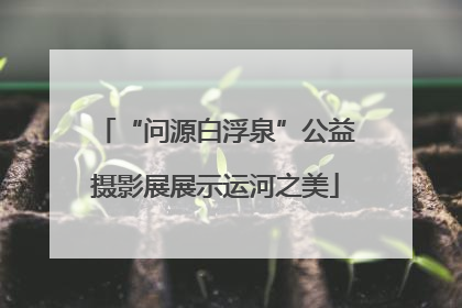 “问源白浮泉”公益摄影展展示运河之美