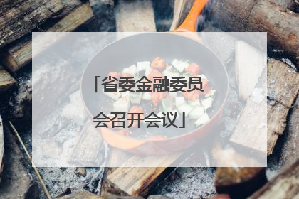 省委金融委员会召开会议