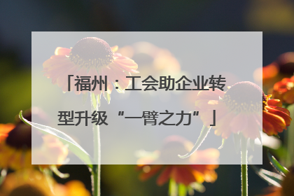 福州：工会助企业转型升级“一臂之力”