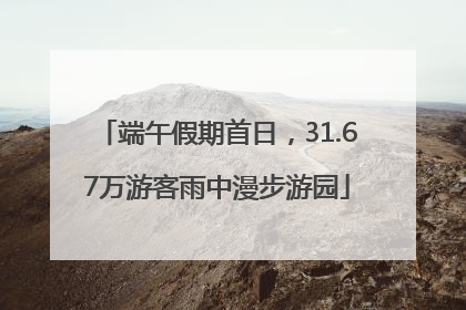 端午假期首日，31.67万游客雨中漫步游园