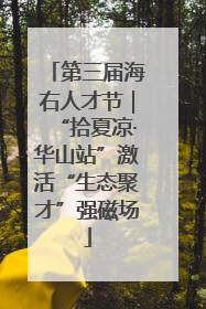 第三届海右人才节｜“拾夏凉·华山站”激活“生态聚才”强磁场