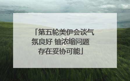 第五轮美伊会谈气氛良好 铀浓缩问题存在妥协可能