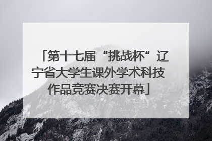 第十七届“挑战杯”辽宁省大学生课外学术科技作品竞赛决赛开幕