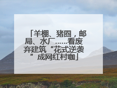羊棚、猪圈，邮局、水厂……看废弃建筑“花式逆袭”成网红村咖