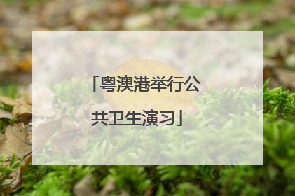 粤澳港举行公共卫生演习