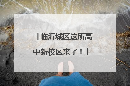 临沂城区这所高中新校区来了！