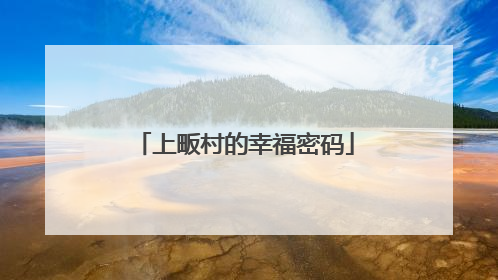 上畈村的幸福密码