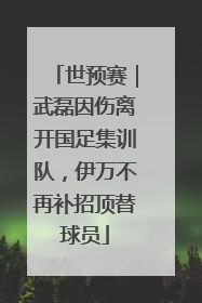 世预赛｜武磊因伤离开国足集训队，伊万不再补招顶替球员