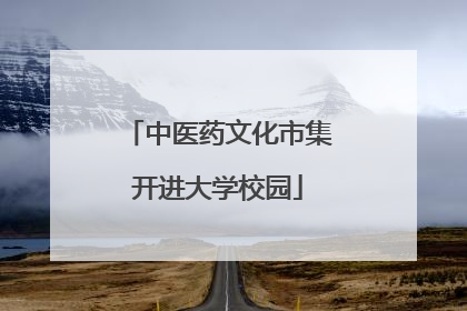 中医药文化市集开进大学校园