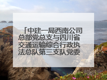 中建一局西南公司总部党总支与四川省交通运输综合行政执法总队第三支队党委、万源市草坝镇莲花院村党支部开展党建联建