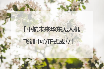 中航未来华东无人机飞训中心正式成立
