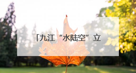 九江“水陆空”立体守护长江生态链
