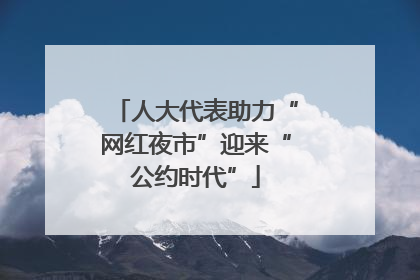 人大代表助力“网红夜市”迎来“公约时代”