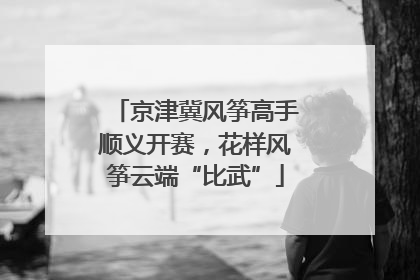 京津冀风筝高手顺义开赛，花样风筝云端“比武”