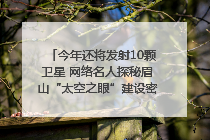 今年还将发射10颗卫星 网络名人探秘眉山“太空之眼”建设密码｜网络名人四川行