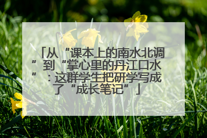 从“课本上的南水北调”到“掌心里的丹江口水”：这群学生把研学写成了“成长笔记”