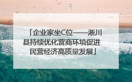 企业家坐C位——淅川县持续优化营商环境促进 民营经济高质量发展