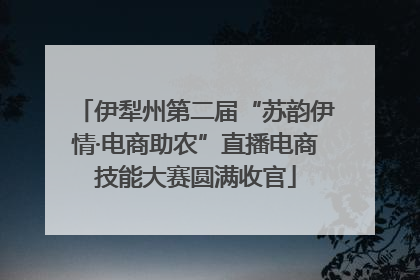 伊犁州第二届“苏韵伊情·电商助农”直播电商技能大赛圆满收官