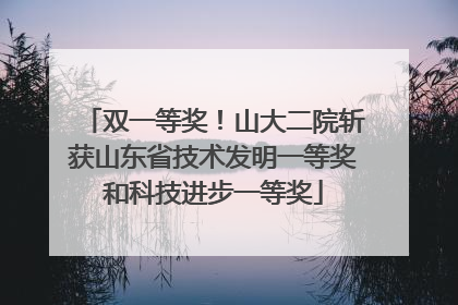 双一等奖！山大二院斩获山东省技术发明一等奖和科技进步一等奖