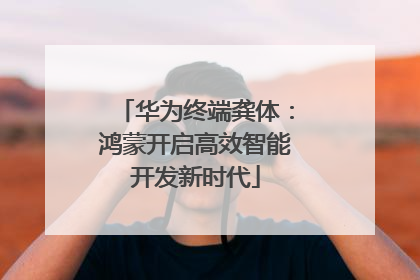 华为终端龚体：鸿蒙开启高效智能开发新时代