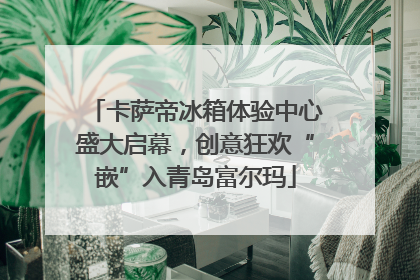 卡萨帝冰箱体验中心盛大启幕，创意狂欢“嵌”入青岛富尔玛