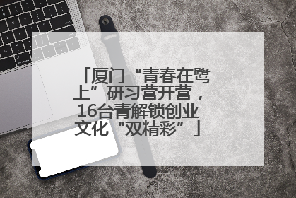 厦门“青春在鹭上”研习营开营，16台青解锁创业文化“双精彩”
