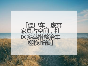 僵尸车、废弃家具占空间，社区多举措整治车棚换新颜