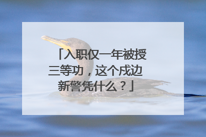 入职仅一年被授三等功，这个戍边新警凭什么？