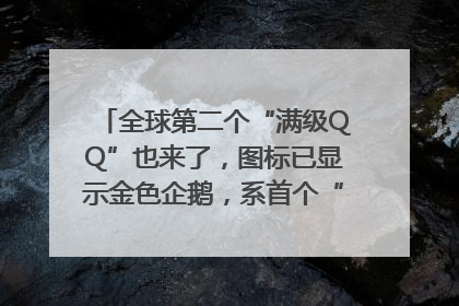 全球第二个“满级QQ”也来了，图标已显示金色企鹅，系首个“满级QQ”的小号