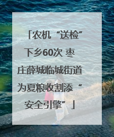 农机“送检”下乡60次 枣庄薛城临城街道为夏粮收割添“安全引擎”
