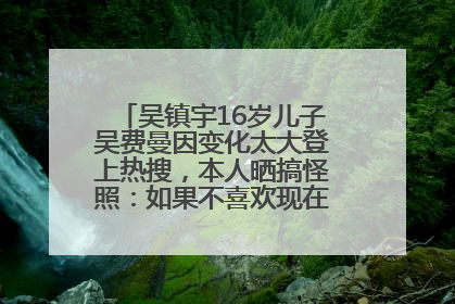 吴镇宇16岁儿子吴费曼因变化太大登上热搜，本人晒搞怪照：如果不喜欢现在的我可以离开