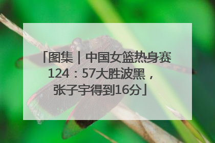 图集｜中国女篮热身赛124：57大胜波黑，张子宇得到16分
