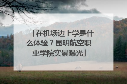 在机场边上学是什么体验？昆明航空职业学院实景曝光