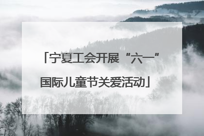 宁夏工会开展“六一”国际儿童节关爱活动