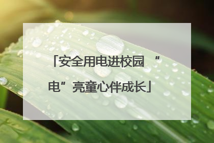 安全用电进校园 “电”亮童心伴成长