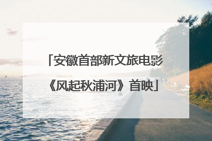 安徽首部新文旅电影《风起秋浦河》首映