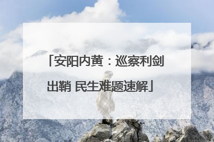 安阳内黄：巡察利剑出鞘 民生难题速解